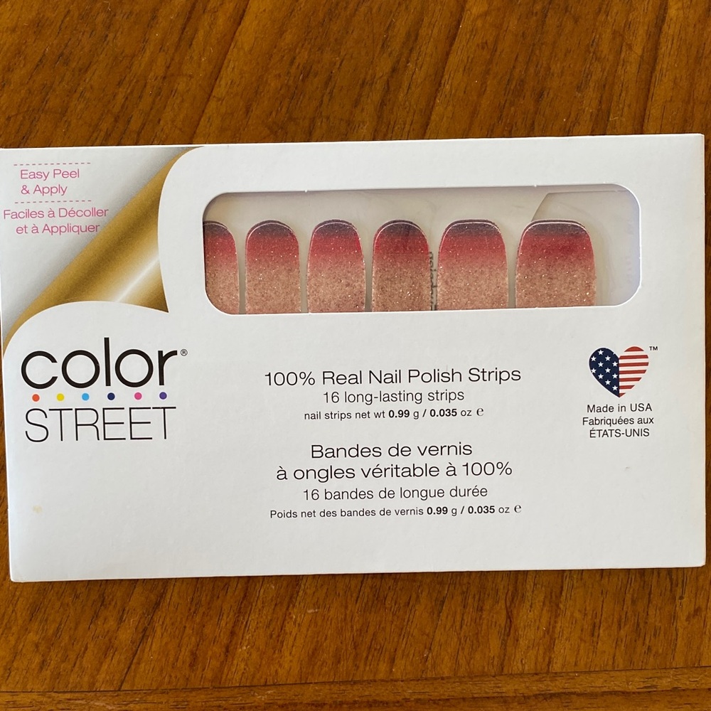 4/$25 Color Street Nuclear Fuchsian Glitter Nail Strips. NWT unopened